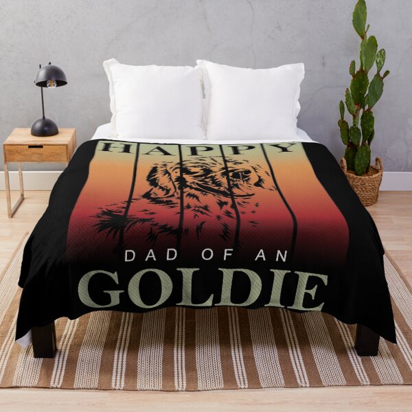 Item preview, Golden Retriever Happy Goldie Dad designed and sold by ProMySign.