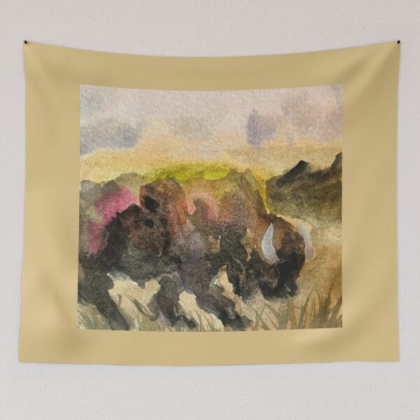 Item preview, Colorful Bison designed and sold by Anastasia Post.