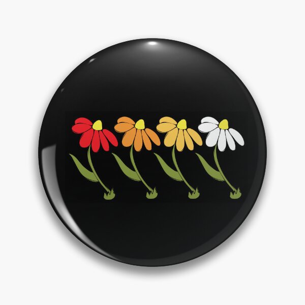 Item preview, Fall Daisy Illustration Autumn Ombre Colours Line Up designed and sold by AngelDawnDesign.