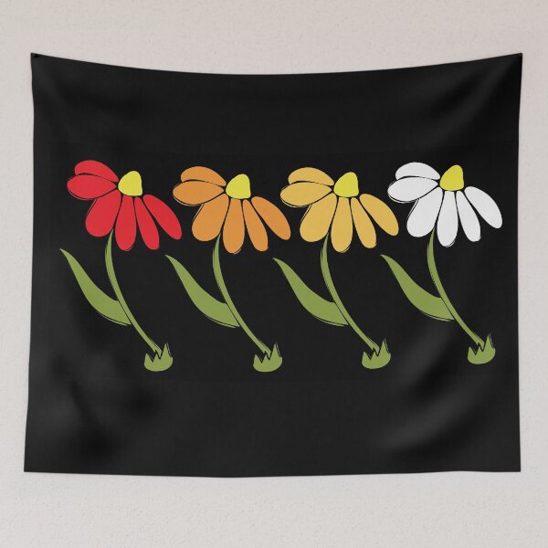 Item preview, Fall Daisy Illustration Autumn Ombre Colours Line Up designed and sold by AngelDawnDesign.