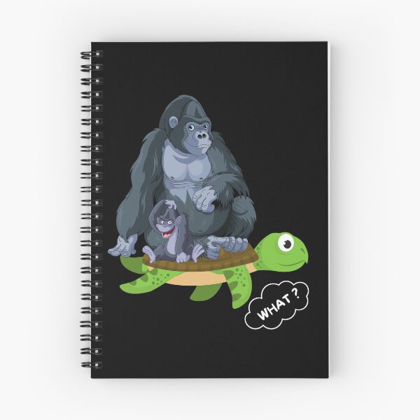 Item preview, Gorilla Rests On Turtle designed and sold by The Love Quill.