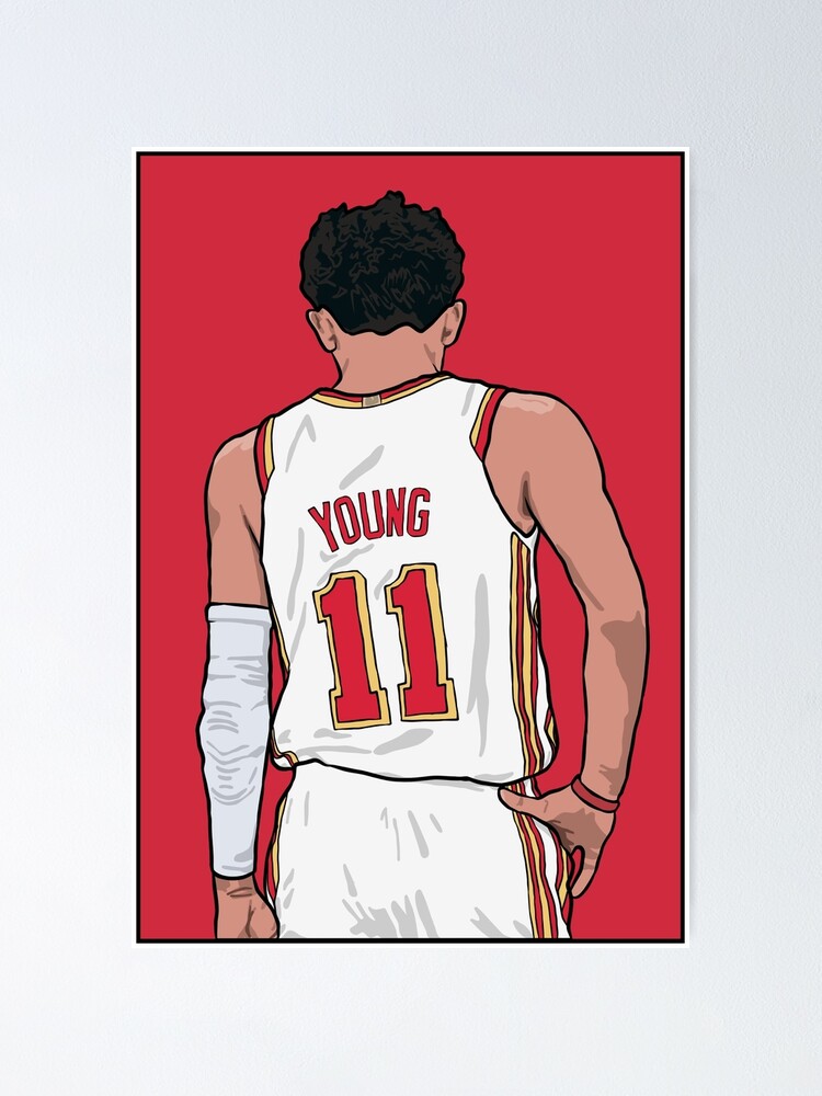 Trae Young Atlanta Poster Canvas Basketball Print Sports 