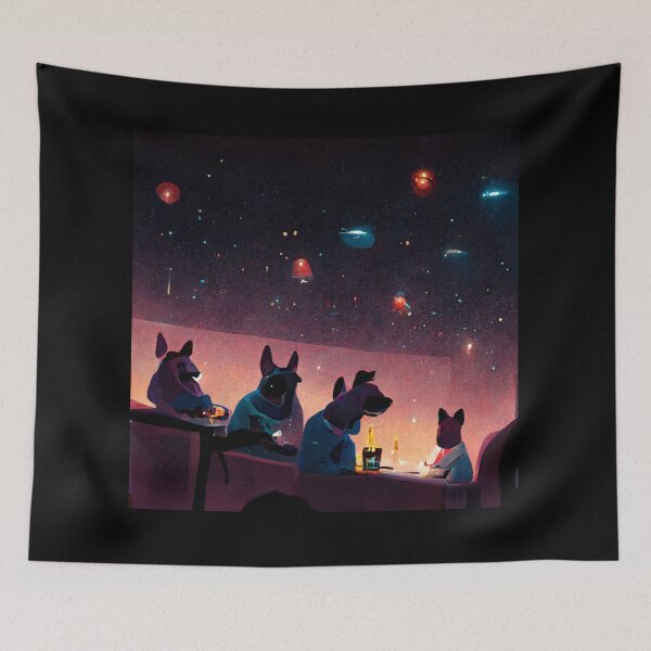 Item preview, Galactic Dog Space Bar designed and sold by Danielle Fay.