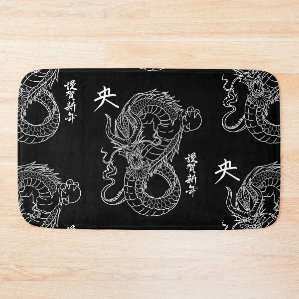 Artikelvorschau, Wilder chinesischer Drache, Strichzeichnung, Illustration, Design entworfen und verkauft von EarthArtDesigns.