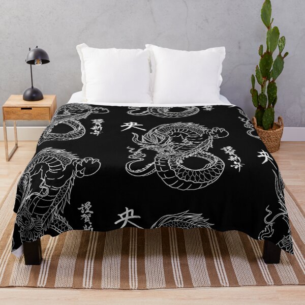 Item preview, Fierce Chinese Dragon Line Drawing Illustration Design designed and sold by EarthArtDesigns.