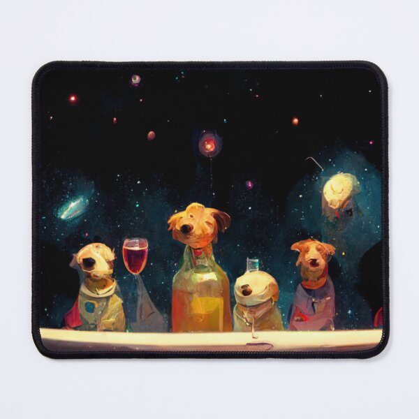 Item preview, Galactic Dog Wine Night designed and sold by Danielle Fay.