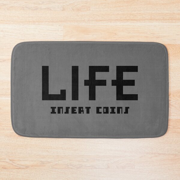 Item preview, LIFE - INSERT COINS. BLACK. designed and sold by 5hertz.