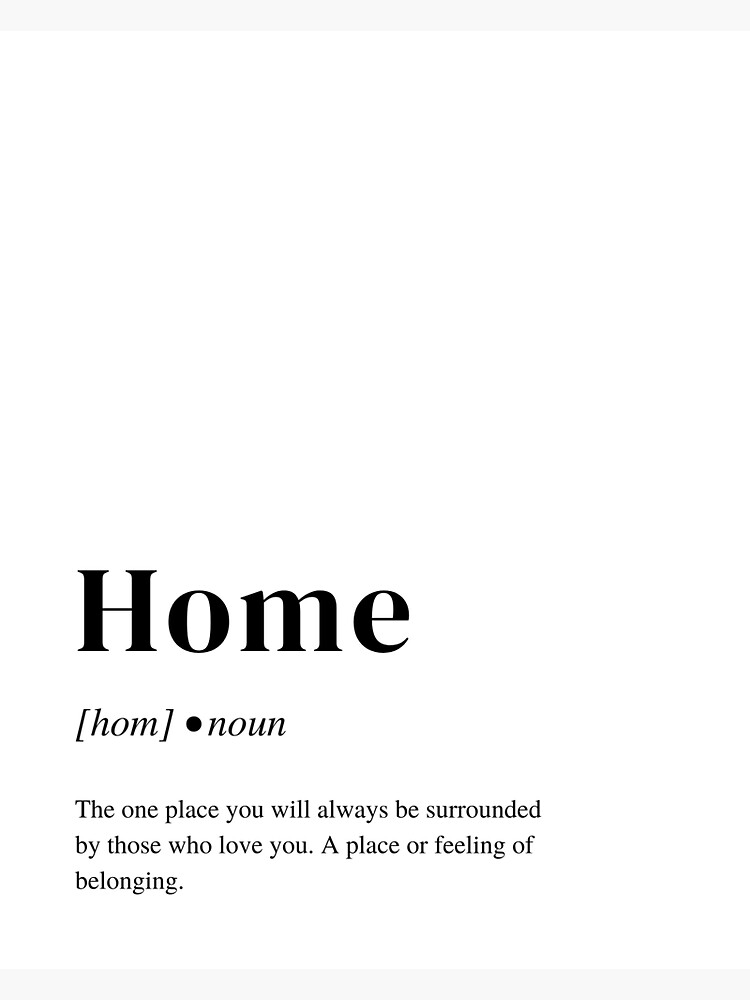 "HOME definition typography modern, simple & minimalist style