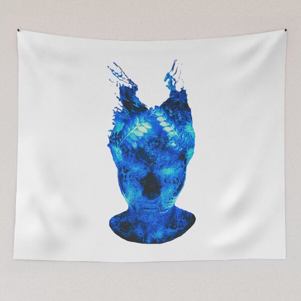 Item preview, Blue Neon Face, Futuristic design designed and sold by Dven-Clothes.