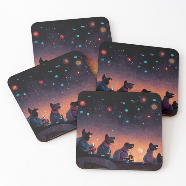 Item preview, Galactic Dog Space Bar designed and sold by Danielle Fay.