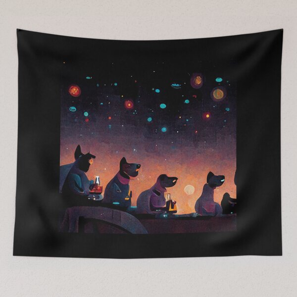 Item preview, Galactic Dog Space Bar designed and sold by Danielle Fay.