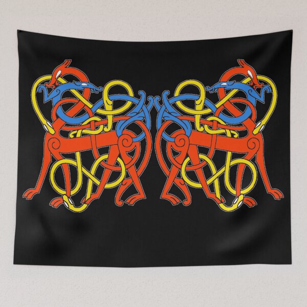 Item preview, Urnes Style Horse and Serpent Knotwork  designed and sold by Potty Pagan.