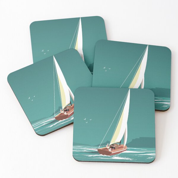 Item preview, sailing, boat, travel poster, vintage, sailing designed and sold by Arctic frame studio.