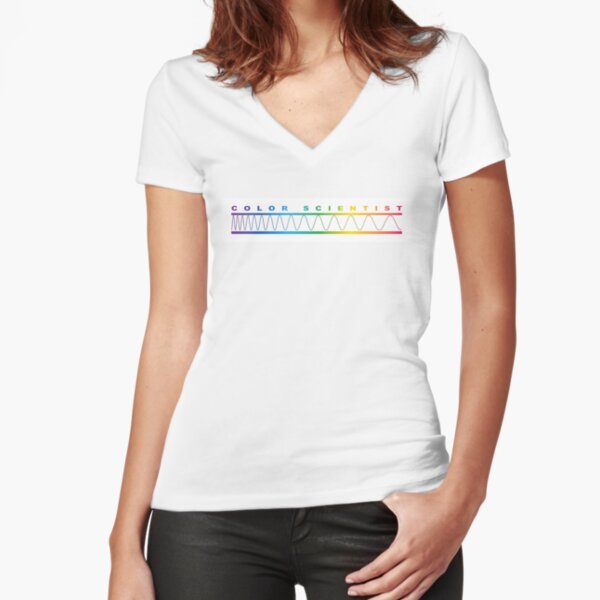Color Scientist Fitted V-Neck T-Shirt