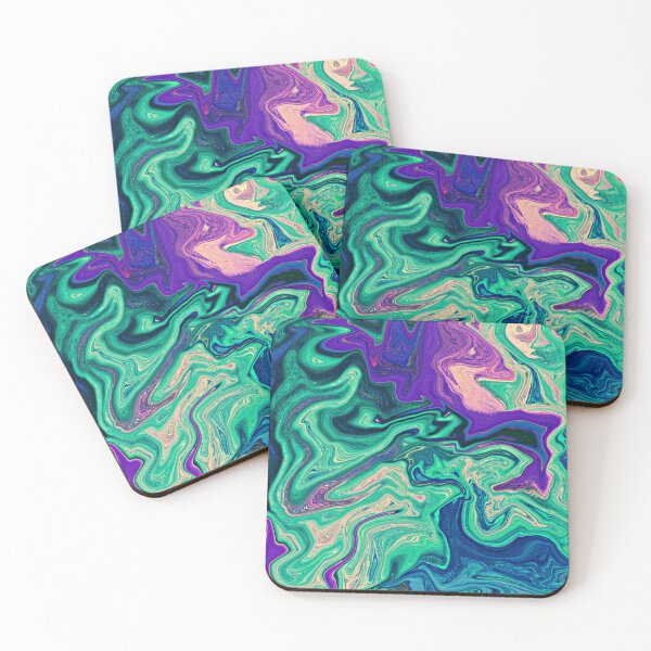 Item preview, Crystal Surfing | Purple Ice Blue | Trippy Liquid Art | Trippy Art | Stoked Up Art designed and sold by StokedUpArt.