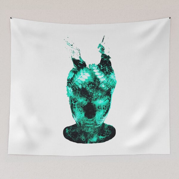 Item preview, Turquoise Neon Face, Futuristic design designed and sold by Dven-Clothes.