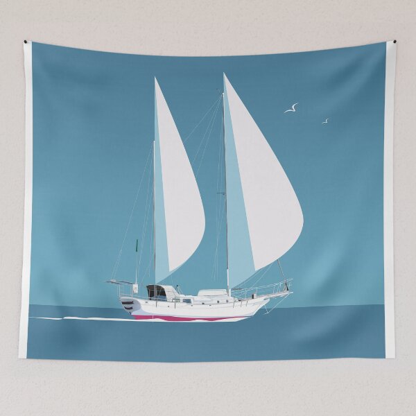 Item preview,  Sailingboat,Navy Blue poster designed and sold by Arctic frame studio.