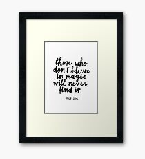 Magic Framed Print
