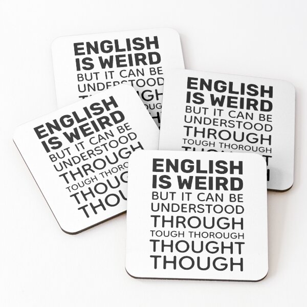 Item preview, English is Weird Funny Grammar designed and sold by ironydesigns.