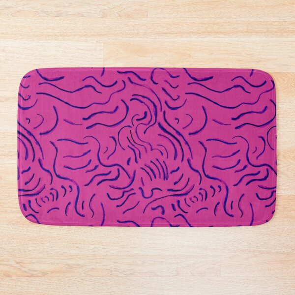 Item preview, Magenta Squiggly Lines Pattern designed and sold by Joseph Bangsund.