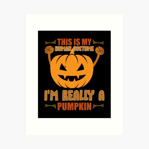 Item preview, Zombie In Graveyard - This Is My Human Costume Im Really A Pumpkin designed and sold by ImagesDesigns.