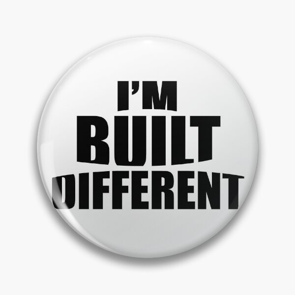 Item preview, I’m built different |  Typography design designed and sold by Giovanni-c.