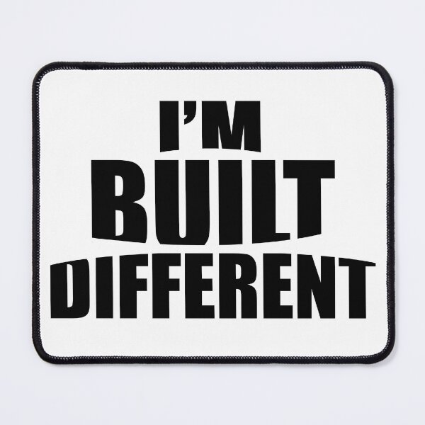 Item preview, I’m built different |  Typography design designed and sold by Giovanni-c.