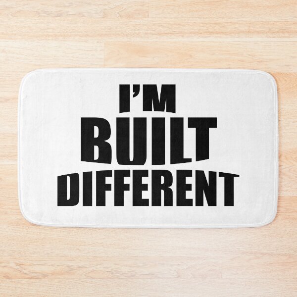 Item preview, I’m built different |  Typography design designed and sold by Giovanni-c.