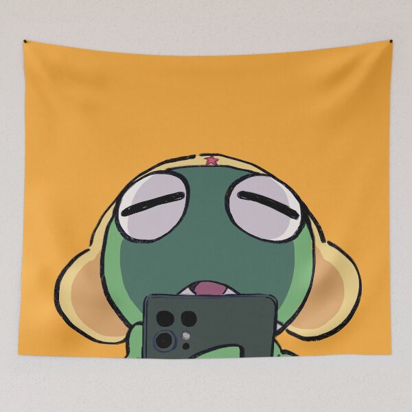 Item preview, I draw keroro looking at phone / Sergeant Keroro designed and sold by RansRoom.