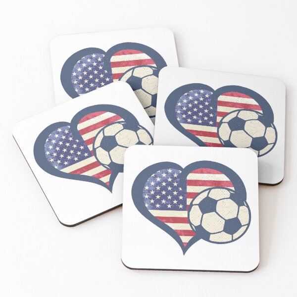 Item preview, USA Soccer Heart - Patriotic American Flag designed and sold by Numero14.