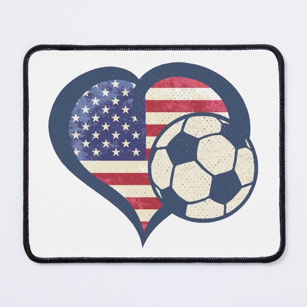 Item preview, USA Soccer Heart - Patriotic American Flag designed and sold by Numero14.
