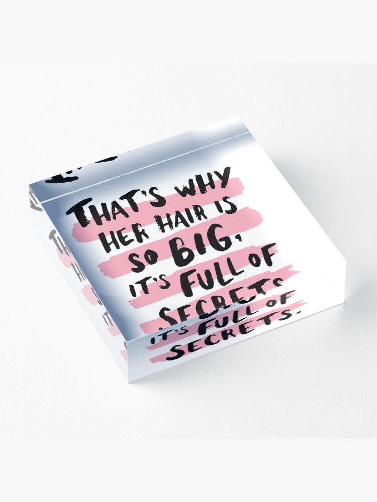Alternate view of It's Full Of Secrets Acrylic Block