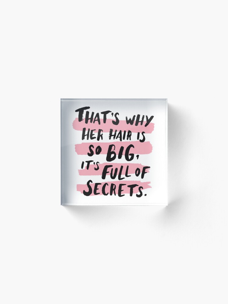 Alternate view of It's Full Of Secrets Acrylic Block