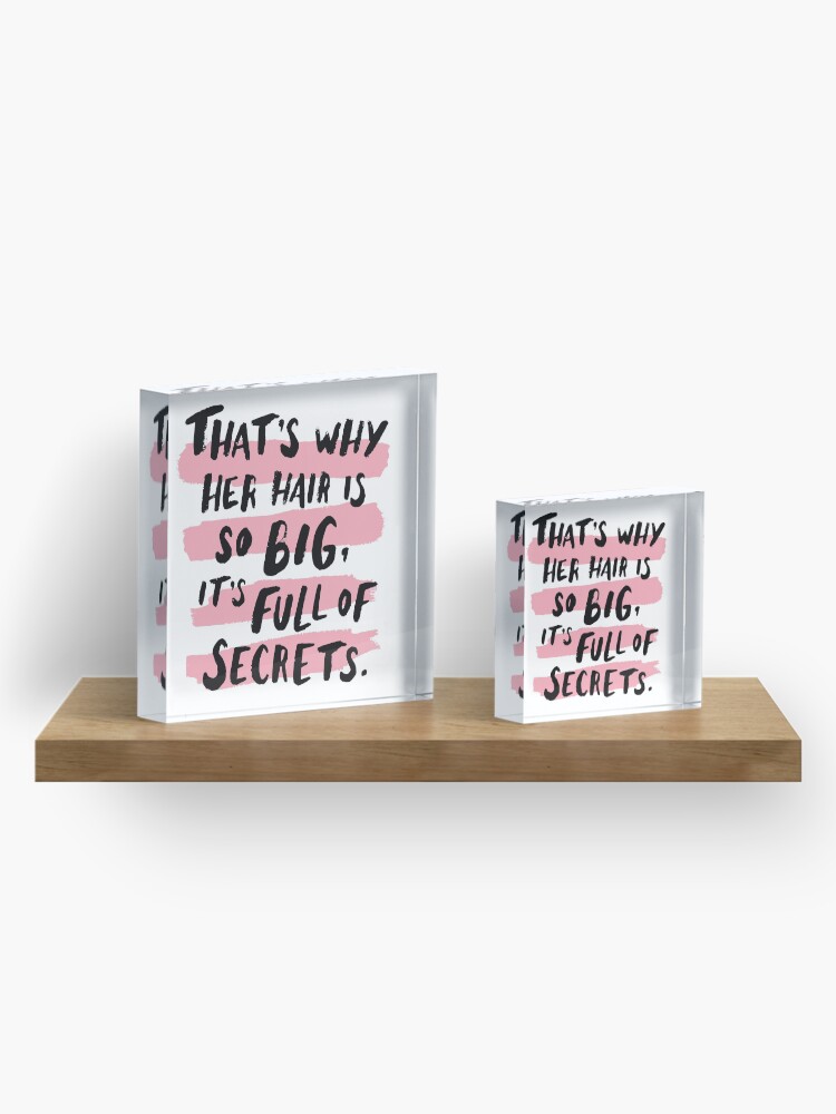 Alternate view of It's Full Of Secrets Acrylic Block