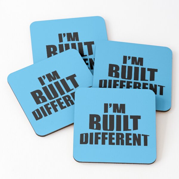 Item preview, I’m built different |  Typography design designed and sold by Giovanni-c.