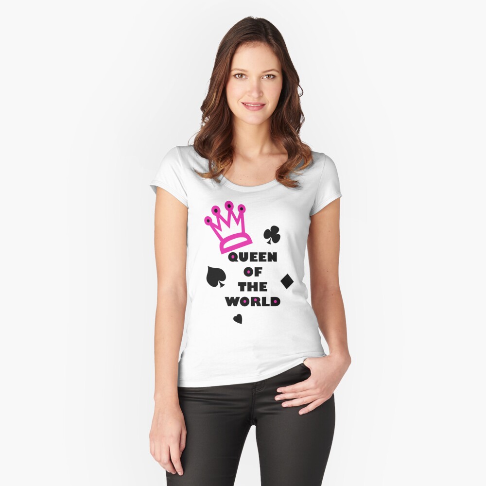 Item preview, Fitted Scoop T-Shirt designed and sold by missnmn.