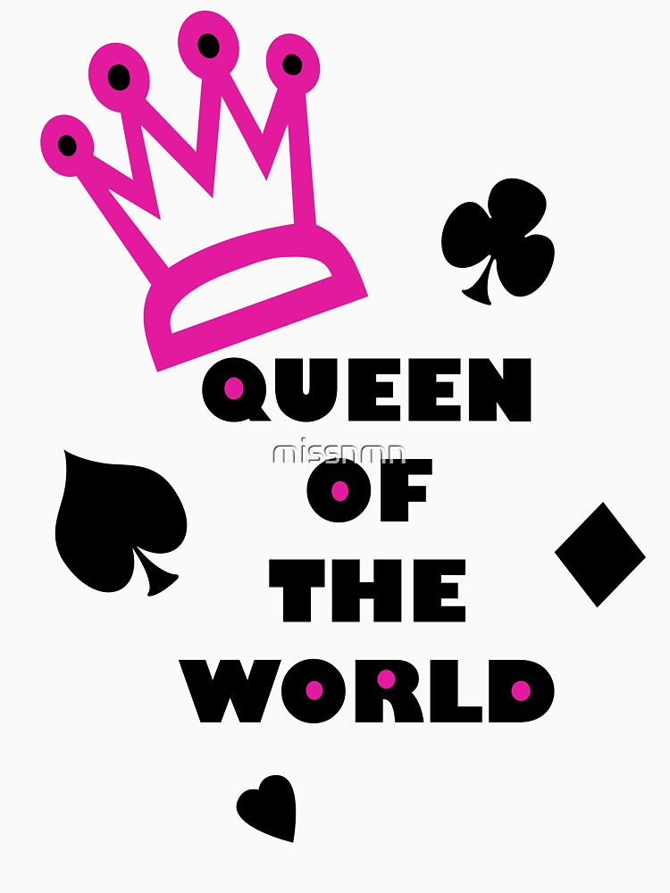 Thumbnail 3 of 3, Fitted T-Shirt, Queen of The World designed and sold by missnmn.