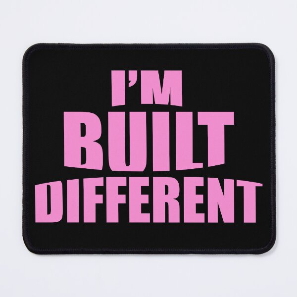 Item preview, I’m built different | Typography design designed and sold by Giovanni-c.