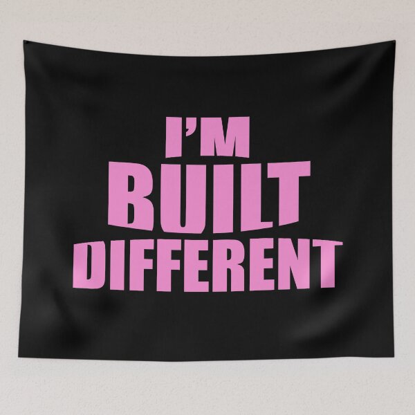 Item preview, I’m built different |  Typography design designed and sold by Giovanni-c.