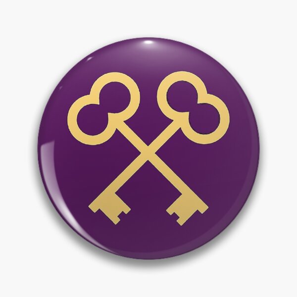 Item preview, Society of the Crossed Keys - Purple with Gold Keys designed and sold by Jen K Wilson.
