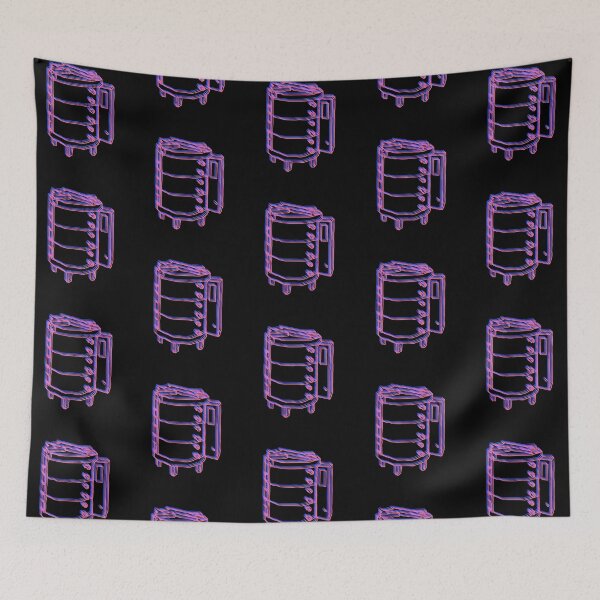 Item preview, Electric Kiln glowing outline drawing designed and sold by ceramicshirts.
