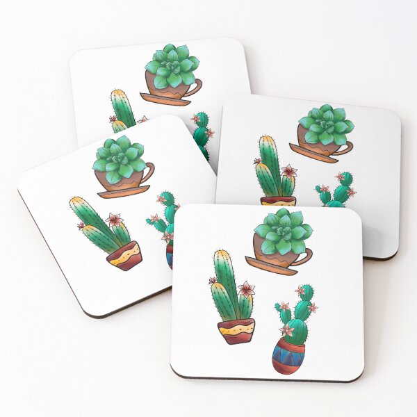 Item preview, three cactus drawings sticker pack  designed and sold by Jesanns.