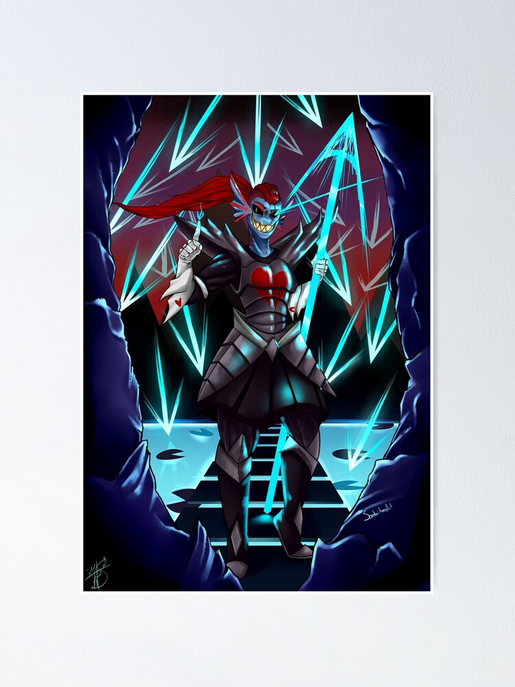 Undyne The Undying Poster By Sombritasart Redbubble