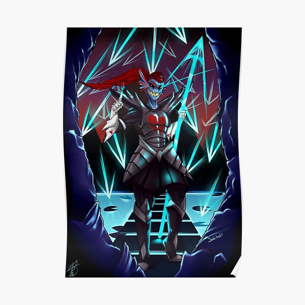 Undyne The Undying Wall Art For Sale Redbubble