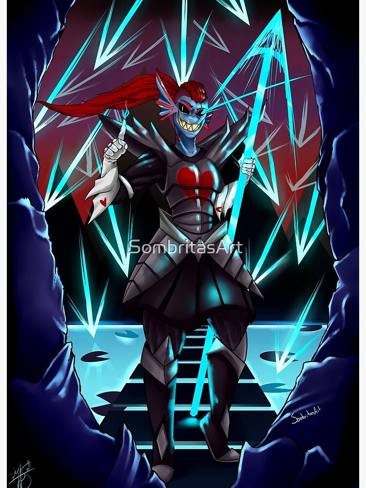 Undyne The Undying Art Board Print By Sombritasart Redbubble