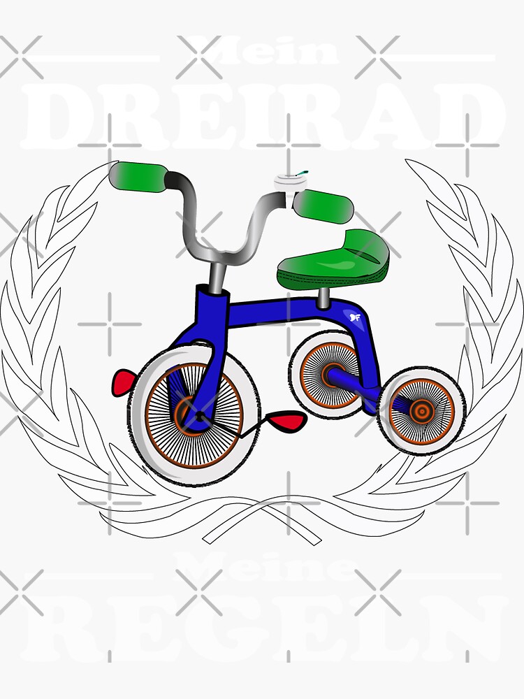 "My tricycle and my rules. child with rules" Sticker for Sale by