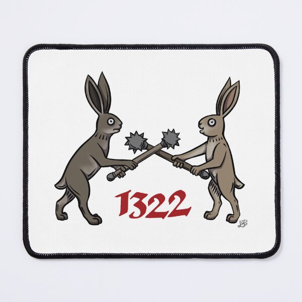 Item preview, Medieval Marginalia Bunnies: 1322 Duel designed and sold by faejala.