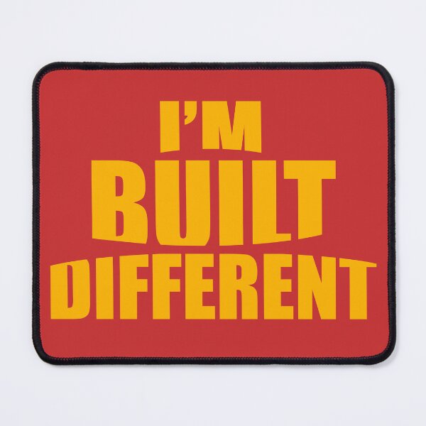 Item preview, I’m built different | Typography design designed and sold by Giovanni-c.
