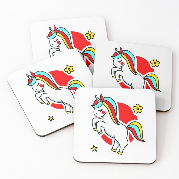 Item preview, Prancing Unicorn Cartoon designed and sold by Rorulent.