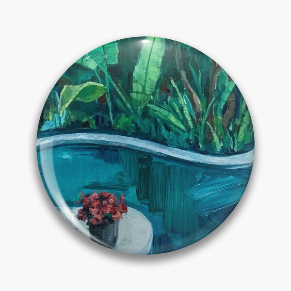 Item preview, Jungle Pool Tropical Painting  designed and sold by JoCzech.